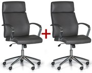 Krzesło biurowe HOLT 1+1 GRATIS, szare