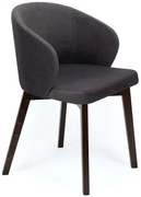 Czarne krzesło na bukowych czarnych nogach E9-H64