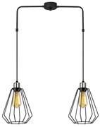 Czarna metalowa lampa wisząca Opviq lights Straton