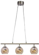 Cottex T2493AA - Żyrandol na lince CAPELLA 3xE14/40W/230V dymny/brązowy