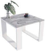 Industrialna ława kawowa do salonu beton + biały H0-W09