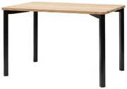 Stół drewniany TRIVENTI 120x80 jesion/czarny RAGABA
