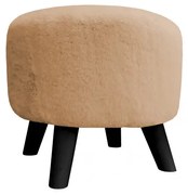 Pufa POLA BUNNY 03 beżowa/czarna ATOS