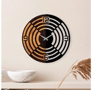 Zegar ścienny śr. 56 cm 1xAA drewno/metal