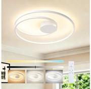 Brilagi- ściemnialna lampa sufitowa TWISTER LED/75W/230V Ø 70 cm biała + z pilotem