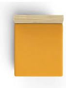 Żółte bawełniane prześcieradło z gumką 160x200 cm – Mijolnir