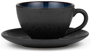 Czarno-niebieska ceramiczna filiżanka do cappuccino 240 ml Gastro Dark Blue/Black – Bitz