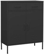 Czarna stalowa szafa gospodarcza F5-B95