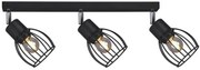 Czarna lampa sufitowa na listwie loft - 3X S156 D4-H11