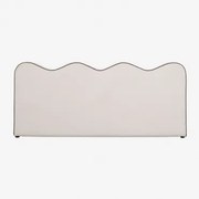 Zagłówek Z Bouclé 180 Cm Elenor Bouclé White & 160 Cm - Sklum