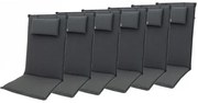 ELEGANT 2430 high - komplet 6 szt. - poduszki na krzesła i fotel z zagłówkiem