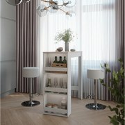 Zestaw stołu barowego biały/sonoma 45x110x106 repose