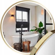 LUSTRO ŚCIENNE LED 90cm MMJ Złote