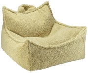 Zielony dziecięcy worek do siedzenia z materiału bouclé Chair – Wigiwama