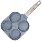 Szara patelnia do jajek z 4 wgłębieniami F5-E79