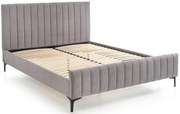 Szare nowoczesne tapicerowane łóżko C9-Z16
