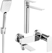 Mexen Zero R62 zestaw wannowy, chrom - 71113R62-00