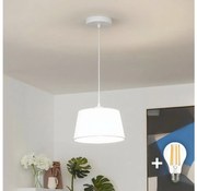 Brilagi - lampa wisząca LED na lince CERIA 1xE27/40W/230V, śr. 25 cm, biała