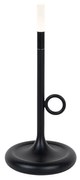 Zewnetrzna Lampa stołowa zewnętrzna czarna w tym LED ze ściemniaczem dotykowym, ładowalna - SjarelDesignerski Oswietlenie zewnetrzne