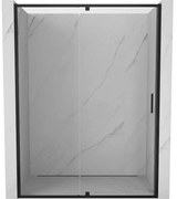 Mexen Exo drzwi prysznicowe uchylne 150 cm, transparent, czarne - 819-150-000-70-00
