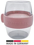 Westmark Dwuczęściowy pojemnik na przekąski MINI, 400 ml, różowy