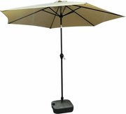 Beżowy parasol ogrodowy z regulacją kąta nachylenia L5-Z00