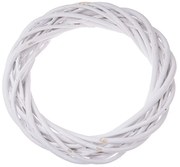 Wianek z wikliny Elemetary biały, średnica 20 cm