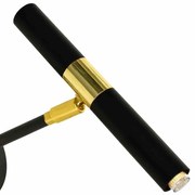 Kinkiet czarna, złota MONZA BLACK/GOLD 1xG9 8W