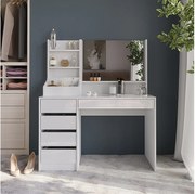 Stolik do przebierania biały/biały wysoki połysk 119.8x50.1x76 sherry