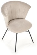 K459 krzesło beżowy, nowoczesny, tkanina,