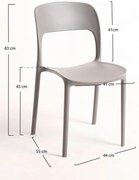 Pakiet 4 krzese Inis