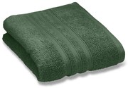 Ciemnozielone bawełniane ręczniki kąpielowe frotte zestaw 2 szt. 90x140 cm Zero Twist – Catherine Lansfield