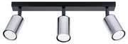 Sollux SL.1368 - Oświetlenie punktowe WINX 3xGU10/10W/230V czarne/chrom