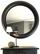 Lustro w czarnej, okrągłej ramie , średnica 76cm