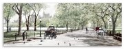 Obraz Styler Canvas Watercolor Central Park II, 60x150 cm