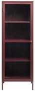 Czerwona metalowa witryna 58x160 cm Bronco – Unique Furniture