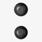 Zestaw 2 Misek Z Kamionki Belvere Czarna & Ø13 Cm - Sklum