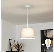 Brilagi - LED lampa wisząca na przewodzie CERIA 1xE27/40W/230V śr. 30 cm szara
