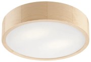 Jasnobrązowa lampa sufitowa ze szklanym kloszem ø 37 cm Eveline – LAMKUR