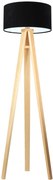 Lampa stojąca HOME 40 czarna/biała/sosna BPS KONCEPT
