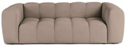 Szarobrązowa aksamitna sofa 225 cm Cube – Bonami Selection