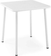 Stolik ogrodowy BOSCO 70x70 biały HALMAR