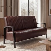 Sofa 2-osobowa MCW-H10,  vintage brązowy