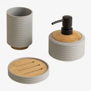 Zestaw Łazienkowy Remick Sand Grey - Sklum