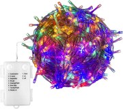 Świąteczne LED oświetlenie - 10 m, 100 LED, kolorowe