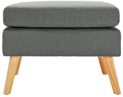 Jasnoszara pufa do siedzenia S7-D16