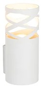Designerska lampa ścienna biała - Arre