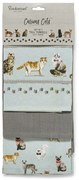 Zestaw 3 ścierek kuchennych Cooksmart ® Curious Cats