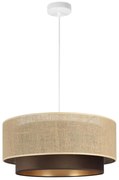 Żyrandol na lince SARTA 1xE27/60W/230V brąz/juta