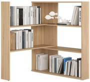 Narożny niski regał na książki dąb sonoma M3-Z55